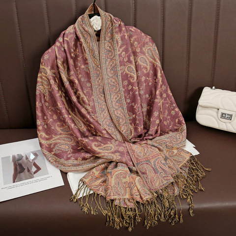 Luxury Autumn Cashmere Pashmina Shawl