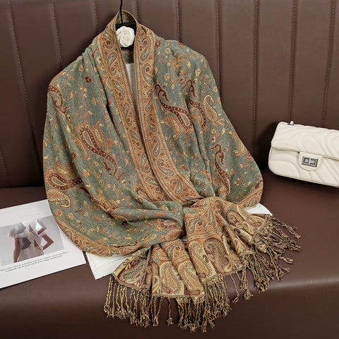 Luxury Autumn Cashmere Pashmina Shawl