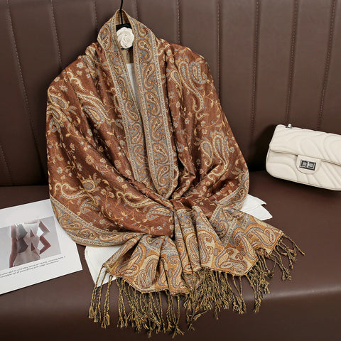 Luxury Autumn Cashmere Pashmina Shawl