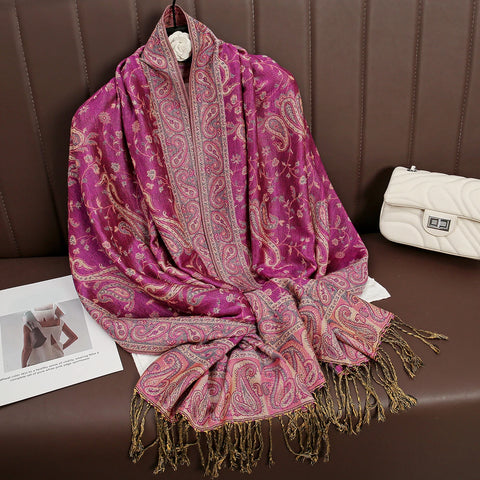 Luxury Autumn Cashmere Pashmina Shawl