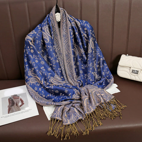 Luxury Autumn Cashmere Pashmina Shawl