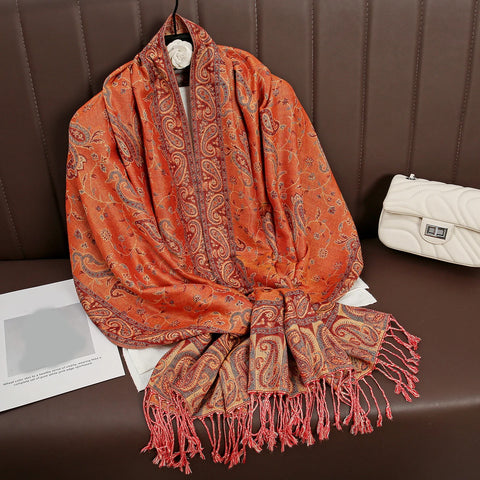 Luxury Autumn Cashmere Pashmina Shawl