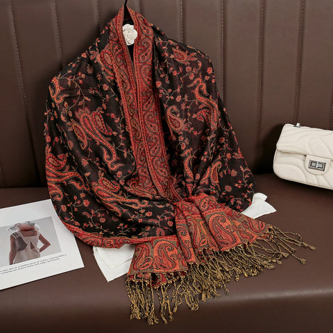 Luxury Autumn Cashmere Pashmina Shawl