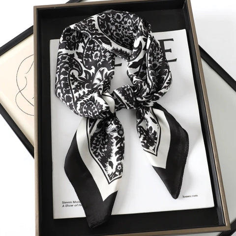 Luxury 2023 Silk Square Scarf for Women