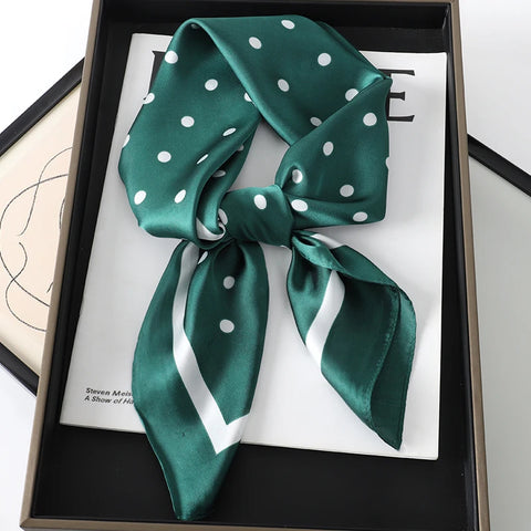 Luxury Silk Plaid Scarf for Women