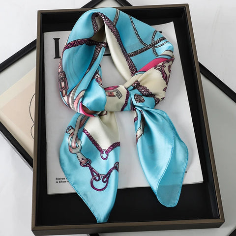 Luxury 2023 Silk Square Scarf for Women