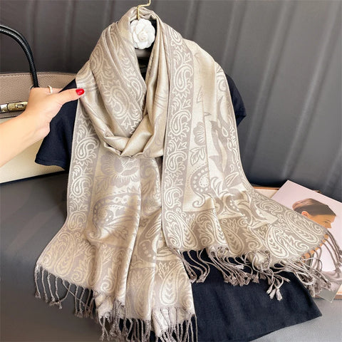 Luxury Autumn Cashmere Pashmina Shawl