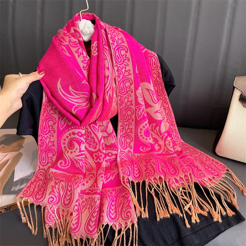 Luxury Autumn Cashmere Pashmina Shawl