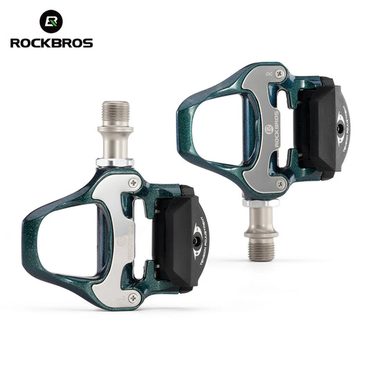 ROCKBROS Bicycle Lock Pedal - Anti-slip MTB Bike Pedals with Lock Plate