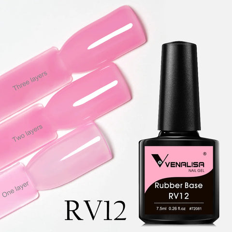 Venalisa Rubber Base Jelly Pink Color Gel Nagellak VIP4