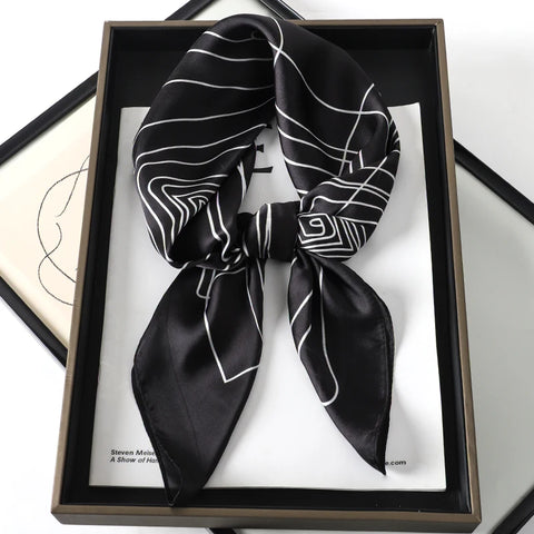 Luxury 2023 Silk Square Scarf for Women