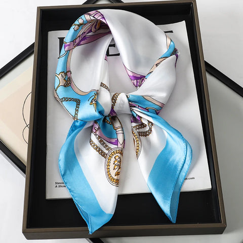 Luxury 2023 Silk Square Scarf for Women