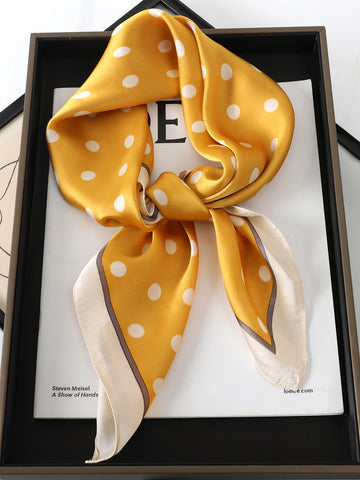 Luxury Square Silk Scarf for Women