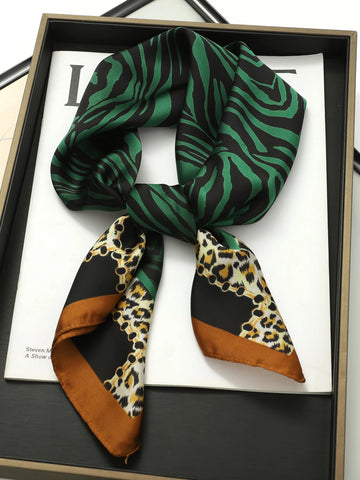 Luxury Square Silk Scarf for Women