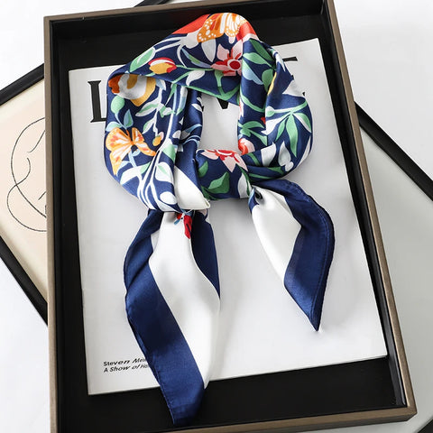Luxury 2023 Silk Square Scarf for Women