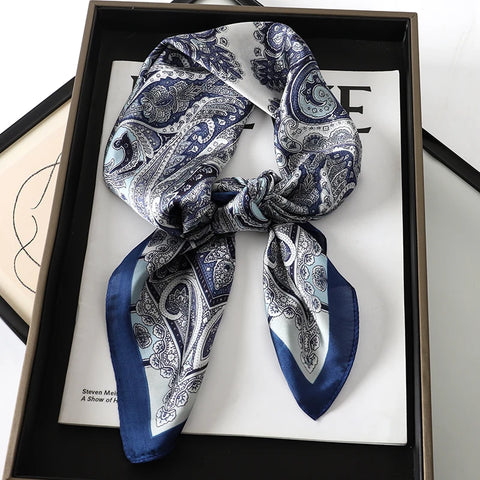 Luxury 2023 Silk Square Scarf for Women