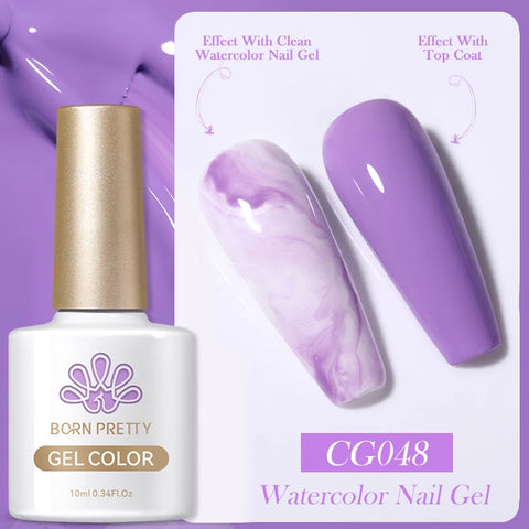 BORN PRETTY 10ml Clear Blooms Gel Polish for Marble Nail Art