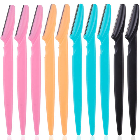 Portable Eyebrow Trimmer - 3/4/10Pcs Safety Blade Shaver for Women