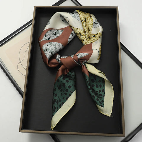 Luxury 2023 Silk Square Scarf for Women