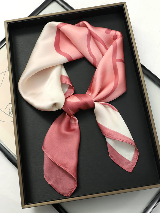 Luxury 2023 Silk Square Scarf for Women