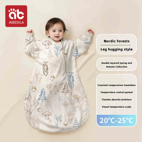AIBEDILA Baby Sleeping Bag Cartoon Pajamas