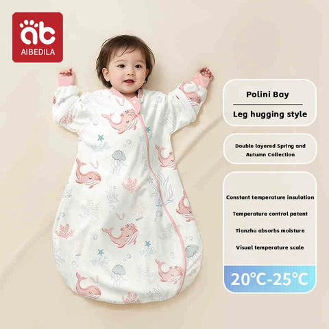 AIBEDILA Baby Sleeping Bag Cartoon Pajamas