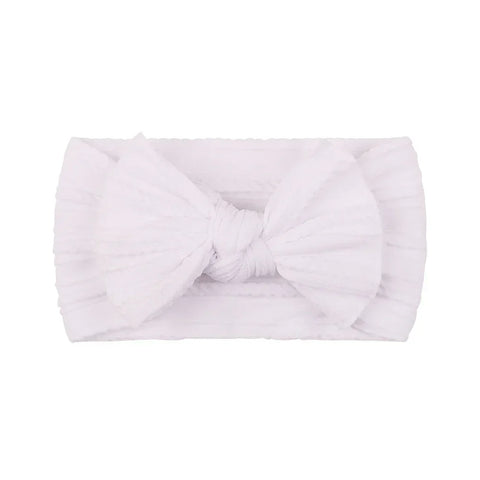 1 stuk pasgeboren babyhoofdband voor meisjes - zachte nylon tulbandstrikken haaraccessoires