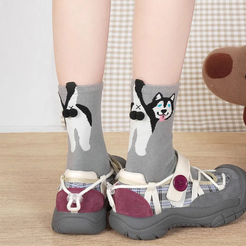 Unisex Three-Dimensional Dog Egg Socks - A Unique Gift for Dog Lovers