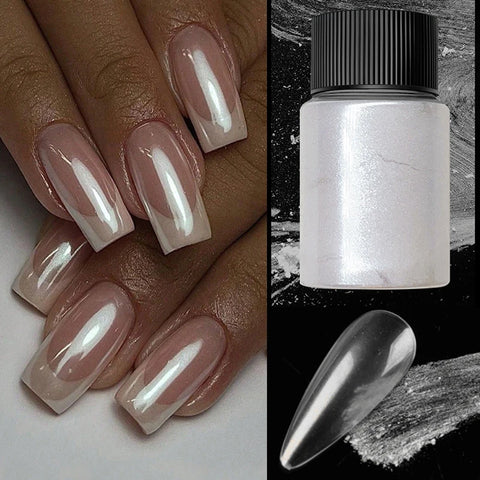 Pearl Aurora Nail Powder - Purple Pink Blue Chrome Glitter