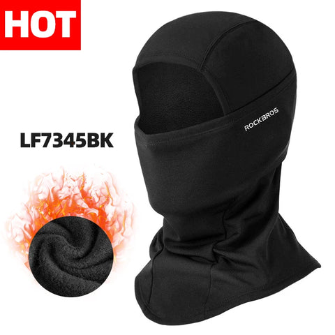ROCKBROS Winterfietsmasker - Fleece thermisch winddicht gezichtsmasker voor skiën en buitensporten