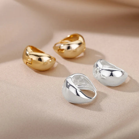 Stainless Steel Earrings for Women - Geometric Butterfly Twist Heart Zircon Minimalist Wedding Aesthetic Jewelry Gift 2023