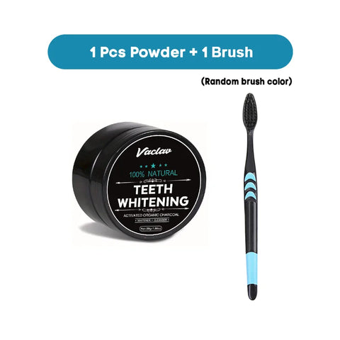 Vaclav Activated Charcoal Teeth Whitening Powder