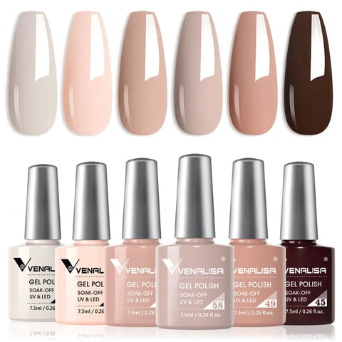 Venalisa VIP5 HEMA FREE Jelly Pink Nude Collection Nail Gel Polish