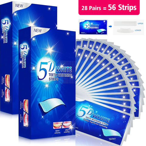 Teeth Brightening Strips - 7/14/28 Pairs, Reduced Sensitivity