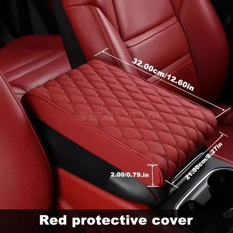 SEAMETAL Car Armrest Pad with Storage Pocket