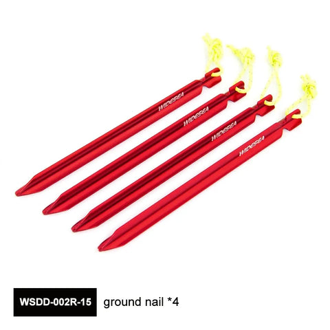 Widesea 4pc Camping Tent Pegs Stakes for Hard Snow - Essential Outdoor Gear for Adventures