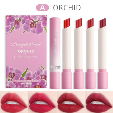Dragon Ranee 4pcs/Set Matte Lipstick
