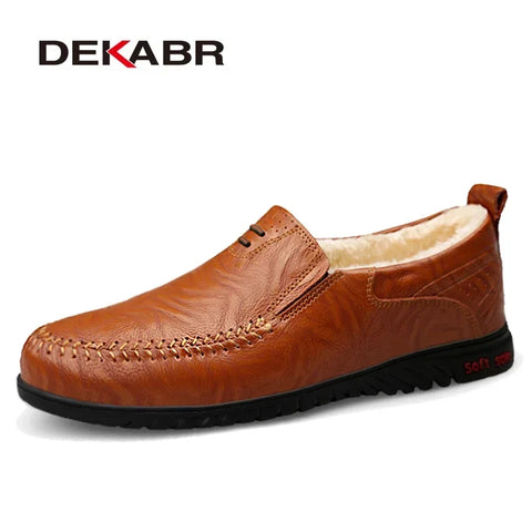 DEKABR Echt leren heren casual schoenen loafers