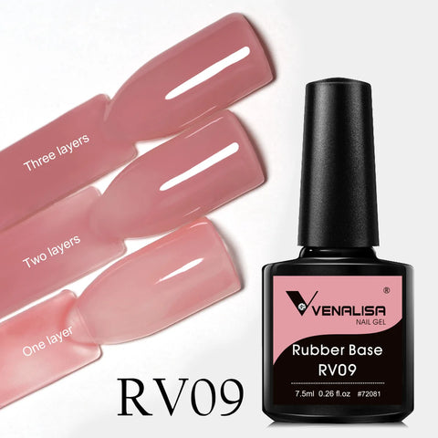 Venalisa Rubber Base Jelly Pink Color Gel Nagellak VIP4