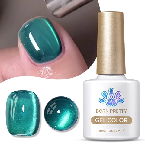 BORN PRETTY 10ml Mint Chocolate Cat Magnetic Gel Nail Polish