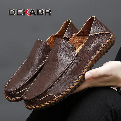 DEKABR Handgemaakte leren casual herenschoenen