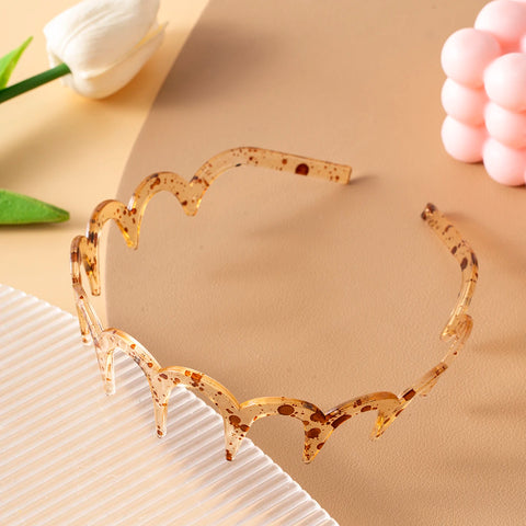 Korean Women Hair Comb Non-Slip Headband - U Shape Hair Hoops with Fixed Teeth