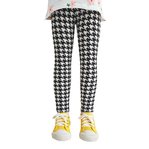 Cute Flower Print Girls Leggings