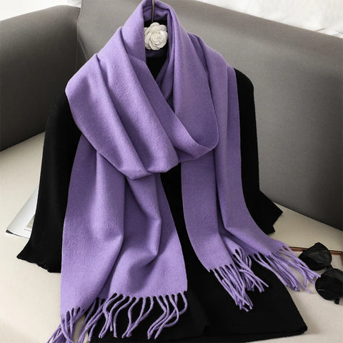 62 Color Winter Scarf for Women - Warm Cashmere Shawl