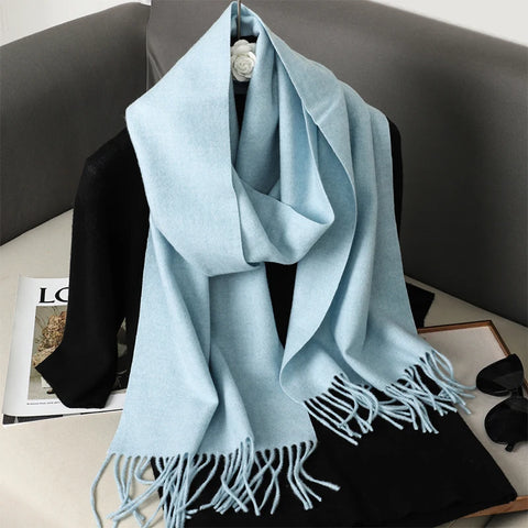 62 Color Winter Scarf for Women - Warm Cashmere Shawl