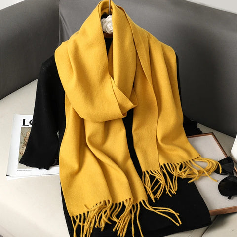 62 Color Winter Scarf for Women - Warm Cashmere Shawl