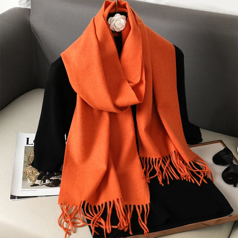 62 Color Winter Scarf for Women - Warm Cashmere Shawl