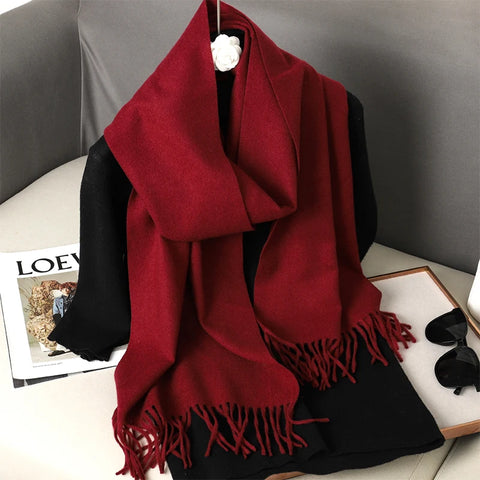 62 Color Winter Scarf for Women - Warm Cashmere Shawl