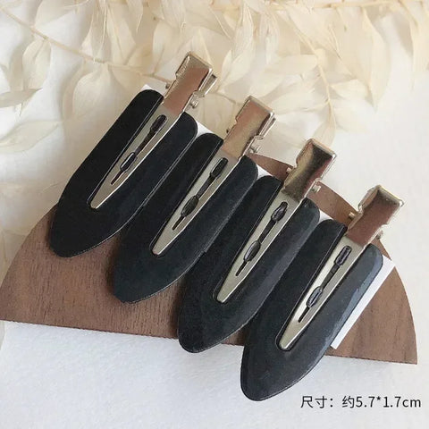 Cherry Pink Seamless Edge Clip - 2-4pcs Duckbill Hairpin for Women and Girls