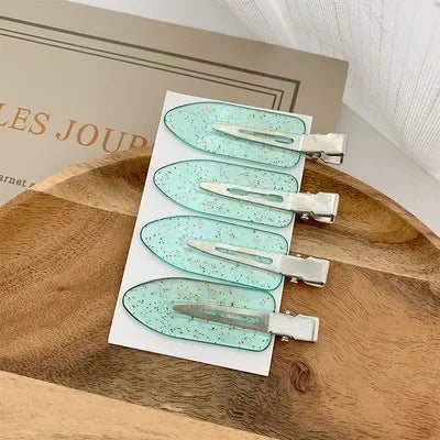 Cherry Pink Seamless Edge Clip - 2-4pcs Duckbill Hairpin for Women and Girls